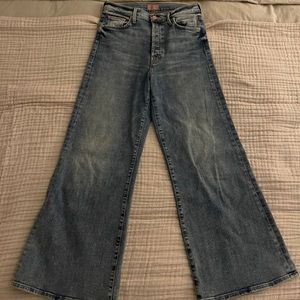 MOTHER Tomcat Roller Ankle Flare Wide Leg Jeans